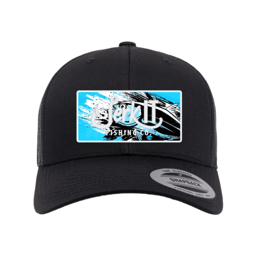 Jerk It Blue Explosion Trucker Snapback