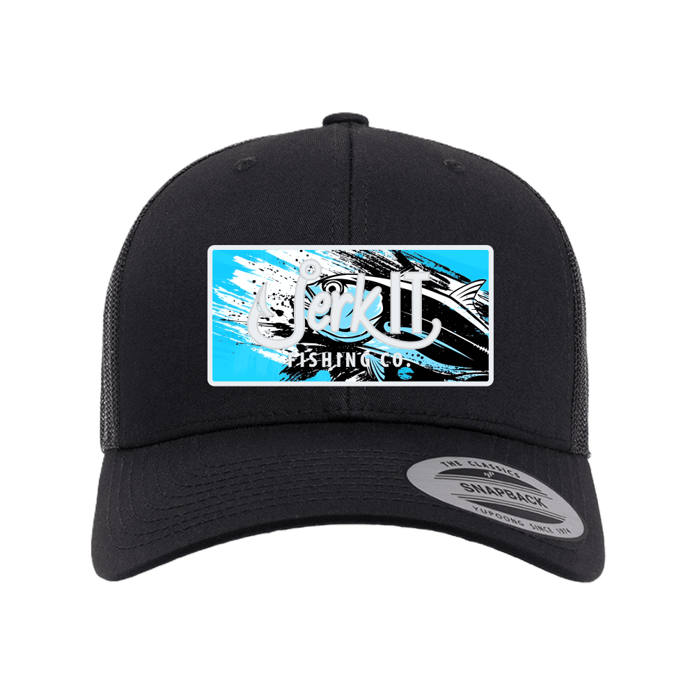 Jerk It Blue Explosion Trucker Snapback