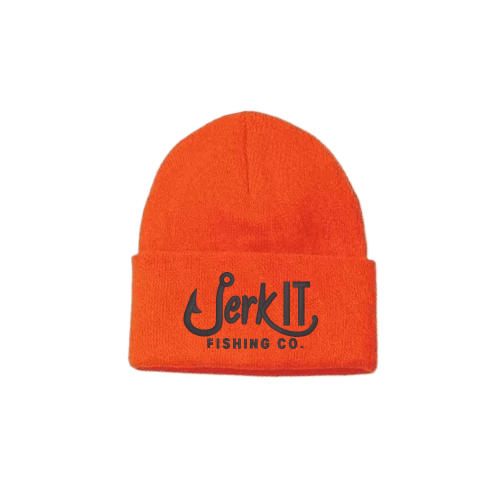 Knit Cuff Toque Fluorescent Orange
