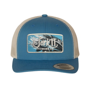 Jerk It Steel Blue Retro Trucker Snapback