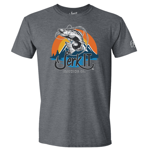 Trout - Sun, Mountain, Lake - Youth T-Shirt