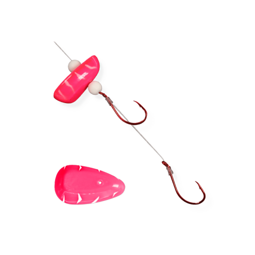 Jerk It - LIVE BAIT SPINNER RIG - Pink