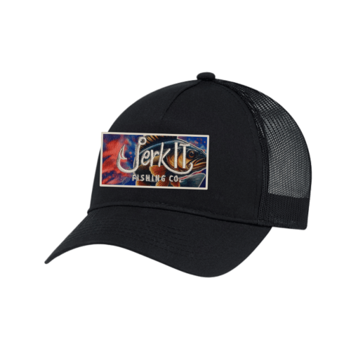 Jerk It Ladies Ponytail Walleye Fusion - Black