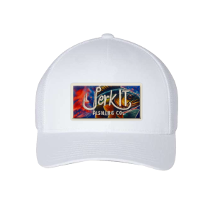 Jerk It Ladies Ponytail Walleye Fusion - White