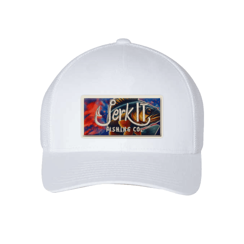 Jerk It Ladies Ponytail Walleye Fusion - White