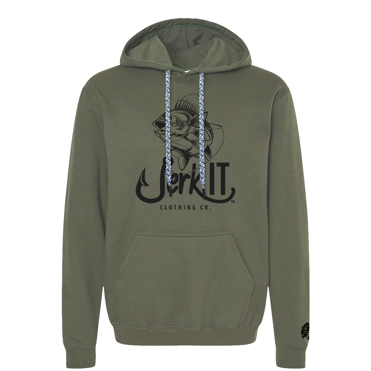 Jerk It Classic Walleye - Military Green