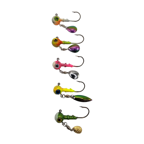 Grampy’s Tackle Box – Jig-3D Eye W/Flasher Blade 1/2 oz
