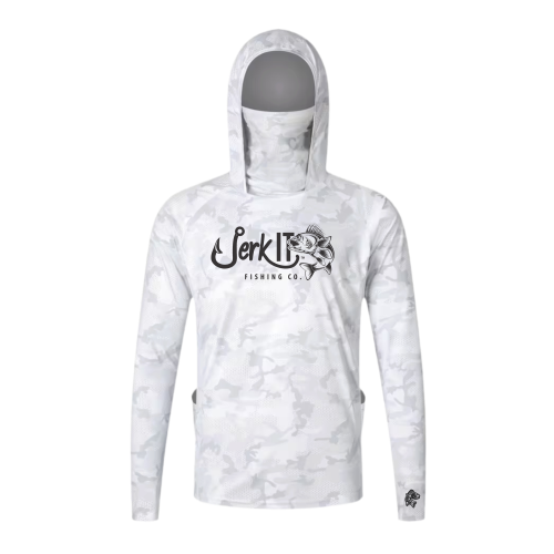 Men's Fishing Shirt - White Camo
