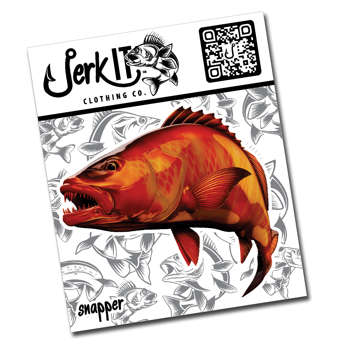 Snapper Sticker | Jerk It Fishing Co.