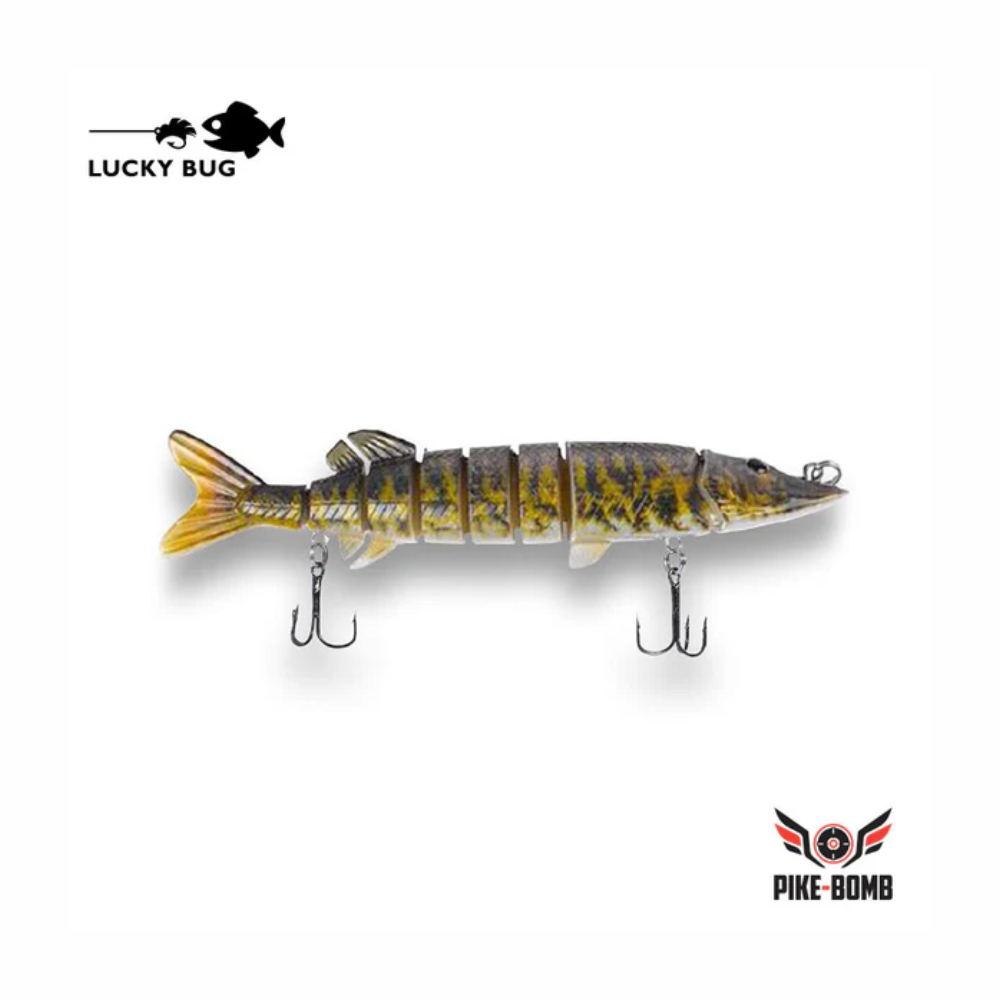 Lucky Bug 5" Pike Bomb - Tiger Trout